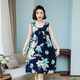 QUEEN TRIP棉綢睡裙女2024七夕夏媽媽睡衣中長(cháng)款無(wú)袖連衣裙人造棉家居服洋氣 南國風(fēng)光 4XL 145-165斤