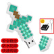 minecraft二次元u盤(pán) 我的世界128g電腦u盤(pán)卡通鉆石劍64G炫酷創(chuàng  )意備份辦公32 炫酷鉆石劍+送轉接頭 8GB