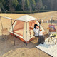 牧高笛（MOBIGARDEN）戶外帳篷全自動速開加高超大空間4-6人雙層兒童公園家庭露營零動 155帳篷（共4根門廳桿）