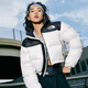 The North Face北面1996Nuptse短款女高蓬鵝絨羽絨服ICON潮牌5GGE 米白色/ROU S