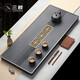 三醒 整塊天然烏金石頭茶盤(pán)創(chuàng)意家用簡(jiǎn)易石材制可排水茶臺(tái)茶具茶托盤(pán) 流窗【烏金石】 80*35*3CM【主圖規(guī)格】