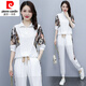 皮爾卡丹（pierre cardin）休閑套裝女夏季2025新款小個(gè)子時(shí)尚氣質(zhì)夏天運(yùn)動(dòng)服兩件套氣質(zhì) 白色 3XL (建議135-150斤)