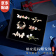 曉色蝴蝶發(fā)夾貓眼發(fā)飾發(fā)卡高端劉海夾側(cè)邊一字夾發(fā)飾禮盒情人節(jié)禮物女 H307《蝶戀花套裝B》發(fā)夾六件套