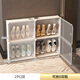 蔻絲（ColesHome）窄門(mén)口超薄小鞋柜家用玄關(guān)柜小戶(hù)型窄收納 透明白 81.5*15.5*61.5cm