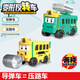 咿呀萌兒童玩具車(chē)3-6歲百變工程反轉玩具回力工程車(chē)男女孩生日禮物 壓路機導彈車(chē)雙形態(tài)