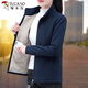 啄木鳥羊羔毛外套女秋冬2023新款短款搖粒絨裝冬季加絨加厚上衣 寶藍(lán) XL (推薦105-120斤)