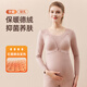 穎瞳孕婦保暖內衣免穿文胸加絨防走光秋冬孕期產(chǎn)后哺乳秋衣打底上衣女 豆沙色【雙開(kāi)扣 保暖單件上衣】 XL(120-140斤)