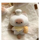 可愛毛絨筆袋文具盒小學(xué)生高顏值超大容量男女生ins文具袋鉛筆袋 烤面包公仔掛件【白色】10cm