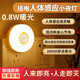 智能插電人體感應(yīng)燈人走燈滅全自動(dòng)超亮家用樓道廁所感應(yīng)燈小夜燈 人體感應(yīng)款0.8W插電款[暖光]