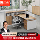 中偉（ZHONGWEI）職員辦公桌財務(wù)桌屏風(fēng)工作位隔斷電腦桌卡座單人位含椅子可定制