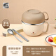 沃德百惠（WORTHBUY）飯盒304不銹鋼上班族學(xué)生專用飯缸飯盆食堂打飯自帶碗餐盒快餐杯 快餐杯+【升級316筷勺】2.43L