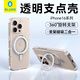 BLUEO藍(lán)猩 適用蘋果16promax手機(jī)殼iPhone16pro手機(jī)殼透明磁吸支點(diǎn)殼MagSafe充電獨(dú)立按鍵手機(jī)保護(hù)殼 iPhone16promax