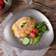 onlycook 輕奢復古304不銹鋼盤(pán)子家用水果盤(pán)餐具餐盤(pán)戶(hù)外圓盤(pán)美式工業(yè)淺盤(pán) 橢圓淺盤(pán)/單個(gè)