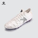 KELME/卡爾美小牛皮MG足球鞋男透氣短釘系帶學(xué)生比賽圓釘球鞋成人 白色 43