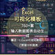 excel模板可視化儀表盤(pán)圖表大數(shù)據(jù)分析人力業(yè)務(wù)財(cái)務(wù)銷(xiāo)售素材看板