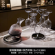 赟婭輕奢高檔紅酒杯杯架擺件現(xiàn)代家居飾品餐廳高腳杯醒酒器酒柜裝飾品 醒酒器+鐵藝杯架（送水晶杯6個）