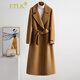 ETLK高端雙面呢羊毛大衣女長(cháng)款修身2025秋冬新款氣質(zhì)赫本風(fēng)毛呢子外套 駝色 大氣顯白（不挑人，主推） L 115-125斤
