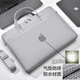 長(cháng)澤蘋(píng)果MacBook Air M2/M1電腦包13.6英寸筆記本Pro16/14手防水提包 中性灰-銀蘋(píng)果(反光) 升級氣墊71 13.3英寸