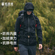 拓路者海豹軟殼衣定制男戶(hù)外旅行登山服保暖防風(fēng)防水連帽寬松夾克外套 黑色 防水膜+腋下拉鏈 XL