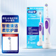 Oral-B歐樂(lè )B電動(dòng)牙刷d12清亮型 小圓頭成人牙刷情侶禮物充電式  日常清潔（含刷頭*1）七夕情人節禮物 【入門(mén)款】d12清亮型 紫色(標配刷頭1支)