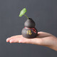 宇軒 指尖小茶寵紫砂紫創(chuàng  )意泥彩繪花瓶迷你禪意小號五?；ㄆ鲾[件 單個(gè)指尖小花器--福