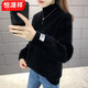 恒源祥針織衫女打底衫羊毛衫毛衣女套頭秋冬20秋季新款外套新品半高領(lǐng) 黑色 均碼