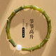 戚小米白玉橄欖玉竹節手鏈女士女生原創(chuàng  )簡(jiǎn)約好運上岸手串女閨蜜生日禮物