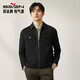 柒牌男裝翻領(lǐng)夾克春秋時(shí)尚潮流青年工裝風(fēng)男士茄克衫外套