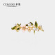 奢蔻（Cercoo）七夕情人節(jié)禮物滄海丁香花朵優(yōu)雅盤發(fā)橫夾頂夾一字夾半發(fā)夾發(fā)飾女