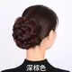 卷尾猴逼真假發(fā)抓夾大號(hào)發(fā)圈盤頭發(fā)女短發(fā)盤發(fā)器花苞蓬松頭花發(fā)夾 【氣質(zhì)假發(fā)抓夾】深棕色