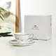 MOKUSHIN日本進(jìn)口鳴海白薔薇NARUMI骨瓷咖啡杯紅茶杯下午茶對杯碟禮盒套裝 白薔薇咖啡單杯碟（原裝禮盒）