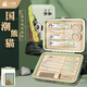 小天籟（XIAO TIAN LAI）指甲刀全套指甲剪工具包不銹鋼指甲鉗修腳刀國潮風(fēng)剪指甲套裝工具 國潮熊貓珍藏款【清新綠10件套】