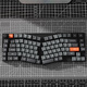 keychron渴創(chuàng) K15Max 機械鍵盤 三模無線鍵盤 矮軸鍵盤 異形Alice鍵盤 客制化鍵盤 QMK/VIA開源改鍵 K15Max 不可插拔 白光 紅軸