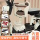 FGHGF電動(dòng)車(chē)兒童座椅前置電瓶摩托車(chē)坐椅電車(chē)通用安全寶寶嬰兒小孩坐凳 全包護欄+贈送安裝工具+防撞墊
