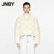 江南布衣（JNBY）【商場同款】24冬新品羽絨服女立領(lǐng)面包服短款簡約休閑5O0C11840 740/淡黃 XS