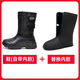雅森加絨雪地靴男士加厚防水雨鞋防滑釣魚(yú)鞋棉鞋高幫保暖長(cháng)筒靴子 E-2黑色+內膽 43