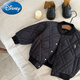 迪士尼（Disney）兒童夾克外套2024春秋冬新款男女童加絨加厚棉服寶寶棒球服外套 黑色 80 cm