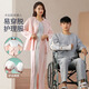 金闌亭秋冬男女易穿脫衣服PICC癱瘓臥床病人護理服骨折術(shù)后專(zhuān)用病號服 灰色空氣棉拉鏈套裝 2XL