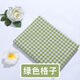 嘉枝鹿桌布布藝棉麻小清新長方形餐桌布茶幾布臺布ins風(fēng)書桌布學(xué)生宿舍 綠色格子 100*150cm