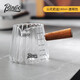 Bincoo咖啡小奶盅玻璃帶木把手意式濃縮盎司杯咖啡液萃迷你取量杯