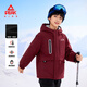 匹克童裝兒童外套2025新款男童防風(fēng)防水開(kāi)衫秋冬青少年加絨紅色軟殼衣
