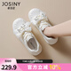 卓詩尼貝殼頭小白鞋女2025秋季新款蕾絲蝴蝶結(jié)小個子增高女鞋子厚底板鞋 米白色 37