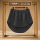 路施南小屁簾女遮胯打底假下擺秋冬疊穿神器純色半身裙百搭遮屁股屁簾裙 黑色 JQ008 M