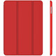 JETech蘋(píng)果2018款iPad 9.7英寸屏(2017款通用)保護殼磁吸智能休眠平板支架保護套 紅色