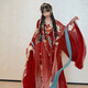 十三余小豆蔻兒[鸞鳳瑤臺]珍珠頭紗桑大袖衫腰封訶子裙婚服女 印花披帛+繡花披帛 現(xiàn)貨 M