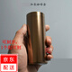 紅鐵普 金屬迷你便攜鋁合金密封罐大號茶葉罐鐵盒包裝盒收納盒可定制定 加長咖啡金 60ml （容量約半兩茶）