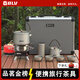 八驢純鈦茶具套裝戶外功夫茶具爐具煮茶燒水壺野外旅行便攜送禮手提箱 手提箱10件套（鈦茶壺升級(jí)款）