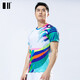 單雙號夏季新款羽毛球服運(yùn)動套裝情侶速干衣網(wǎng)球服團(tuán)購比賽運(yùn)動短袖 男上衣C111082 XL