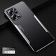 凡盾 紅米note12TPro手機殼金屬殼保護套小米NOTE12TPro外殼磨砂殼硅膠套全包軟邊防摔 【黑銀色】+全屏鋼化膜 紅米note12T Pro