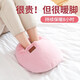 嘉柏蘭暖腳寶暖腳神器家用保暖鞋辦公室暖足墊電熱暖手寶暖腿神器熱水袋 粉色【可拆洗】仿兔毛暖腳寶